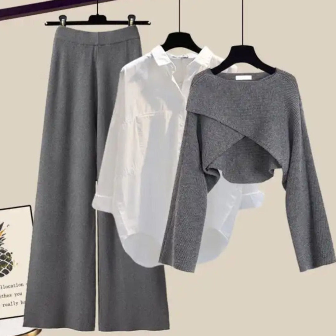 Jorunn | Set Dam Tredelat Långärmat Slim Fit