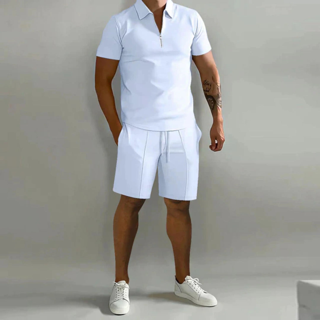 Stellan | Pikéset Herr Polo Och Shorts