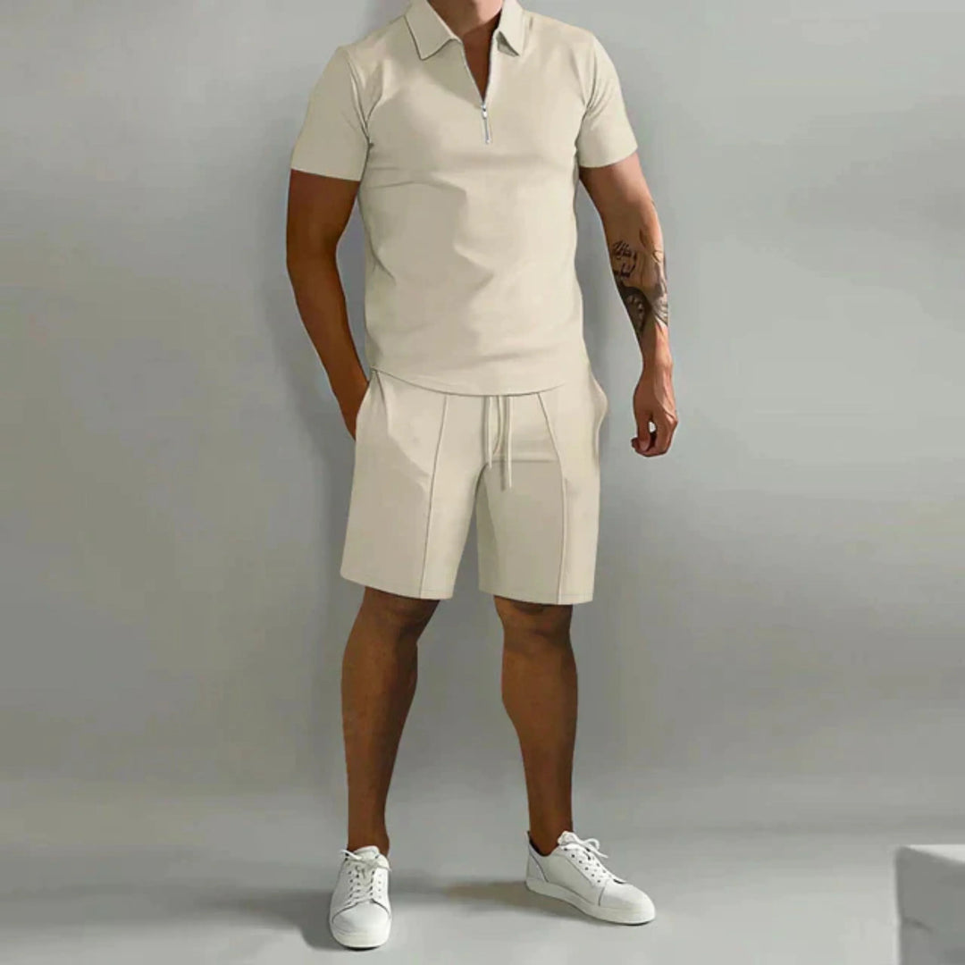 Stellan | Pikéset Herr Polo Och Shorts