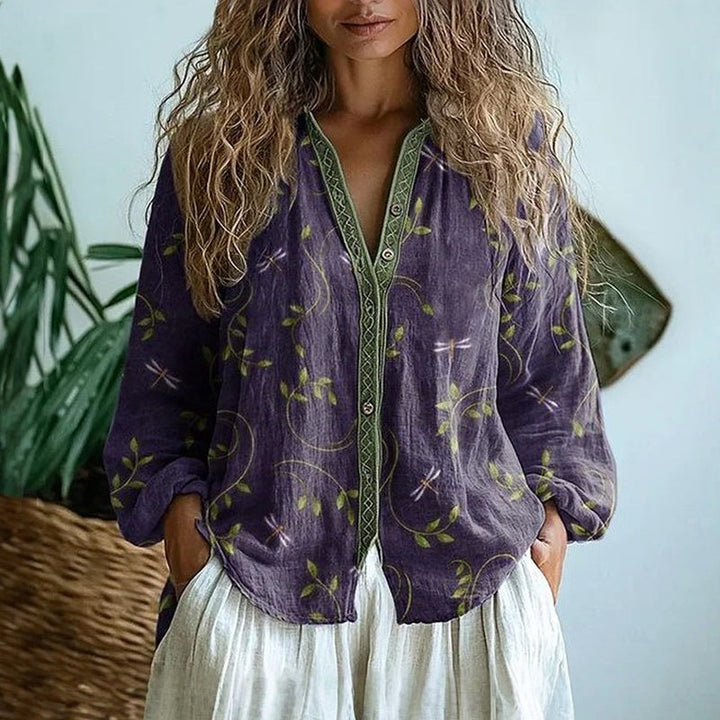 Saga | Blus Mönstrad Elegant