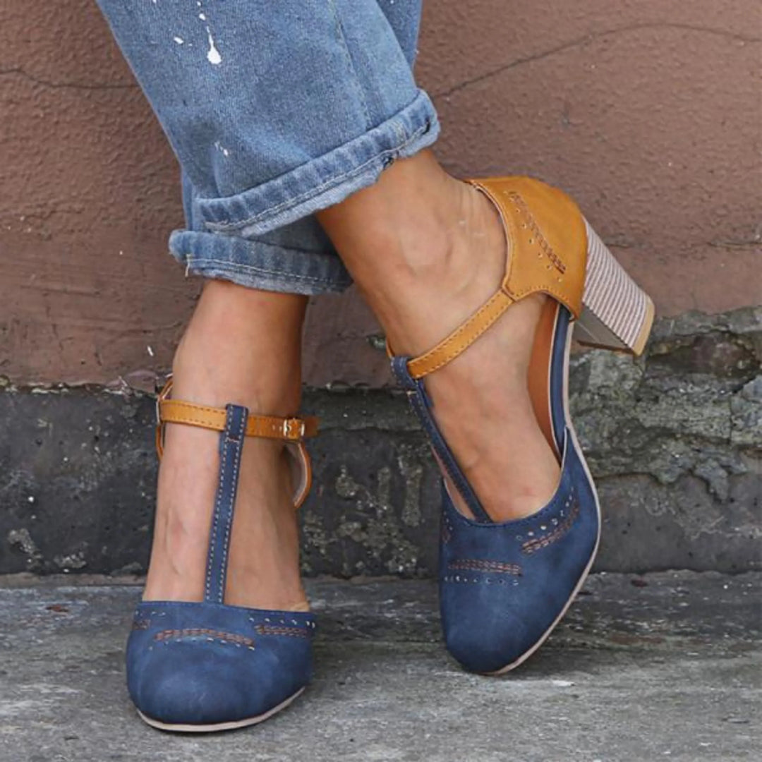 Klara | Pumps Dam Vintage Stängd Tå