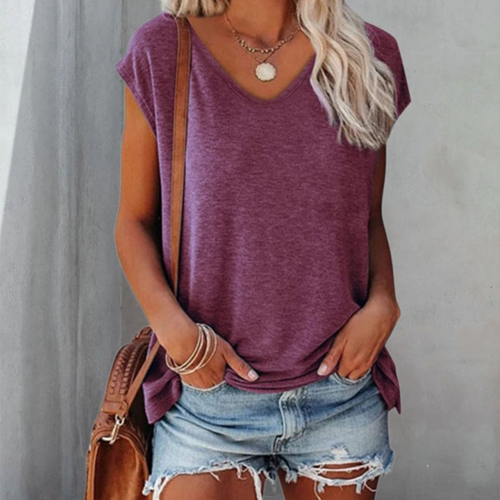 Elin | T-shirt Dam V-ringad