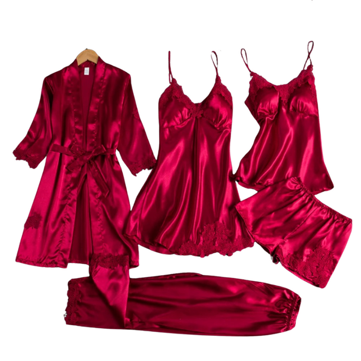 Nattkläder Dam Pyjamas Set 5 Delar