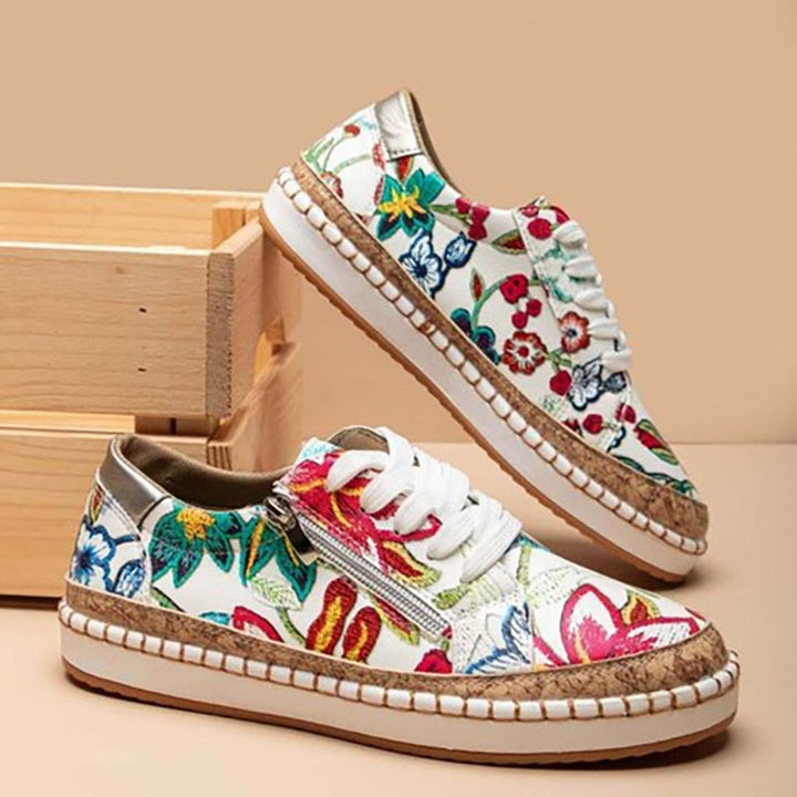 Blossom | Sneakers Dam Espadrille Broderade