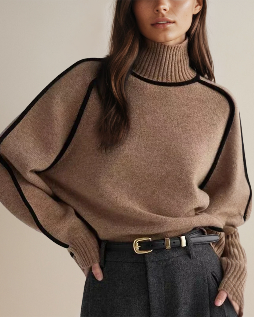 Rigmor | Polotröja Dam Stickad Relaxed Fit