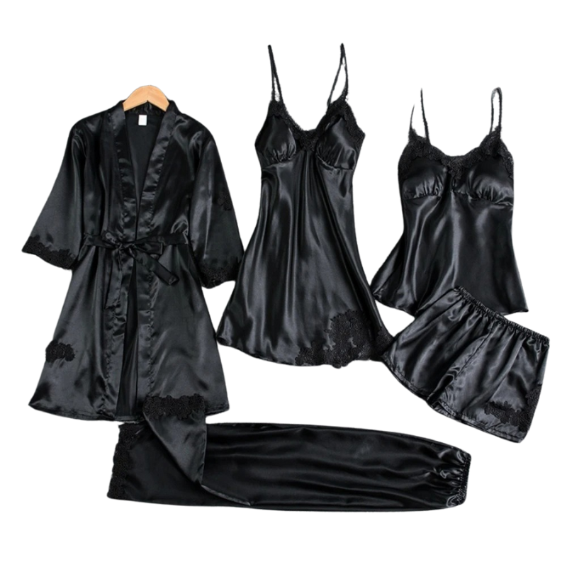 Nattkläder Dam Pyjamas Set 5 Delar