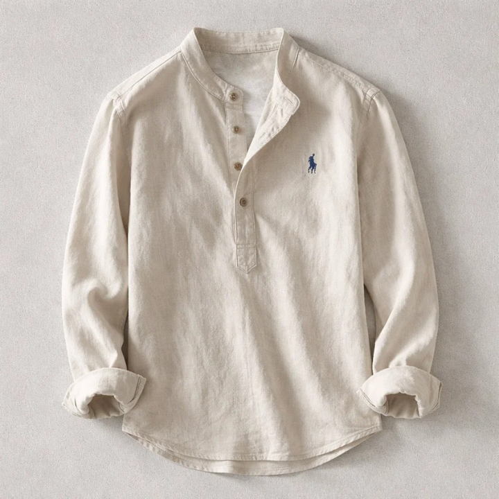 Oskar | Linneskjorta Herr Henley