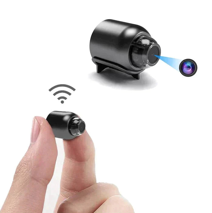 2-Pack Kompakta WiFi-Säkerhetskameror Med 1080P Visning Och Mörkerseende