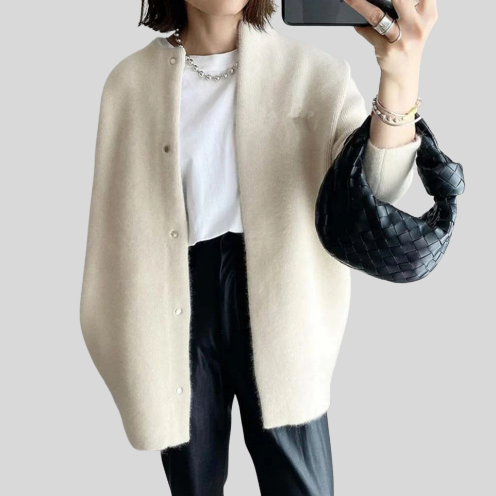 Kine | Kofta Dam Knäppning Oversized Ribbad