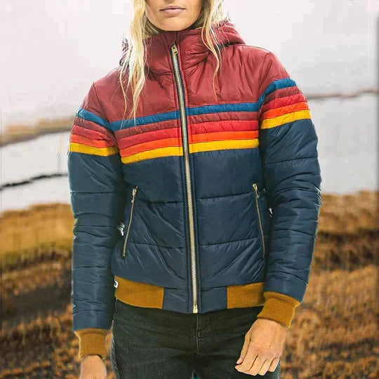 Gertrud | Parka Dam Retro Fuskpäls Med Huva