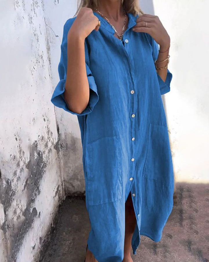 Valerie | Klänning Dam Skjortmodell Boho