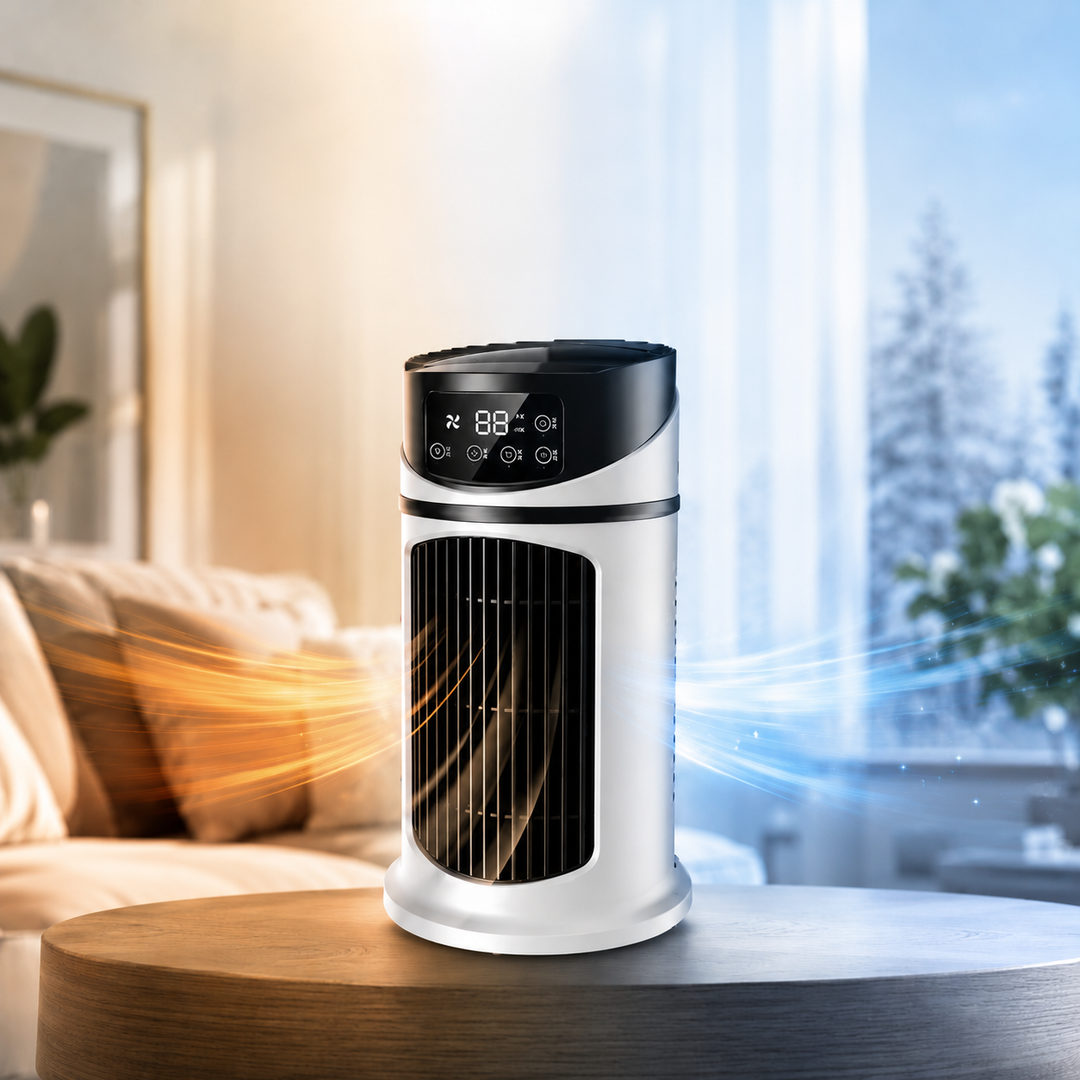 Portabel Luftkylare Med Energieffektiv Avdunstningskylning Och Kompakt Design