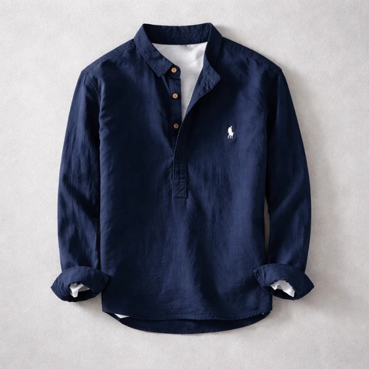 Oskar | Linneskjorta Herr Henley