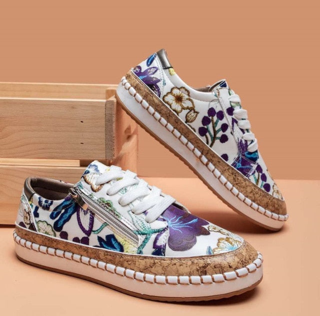 Blossom | Sneakers Dam Espadrille Broderade