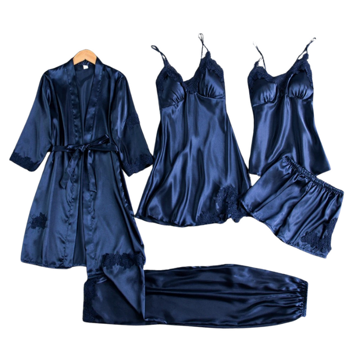 Nattkläder Dam Pyjamas Set 5 Delar