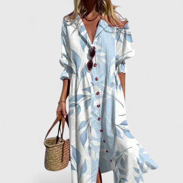 Hanna | Sommarklänning Dam Boho Midi