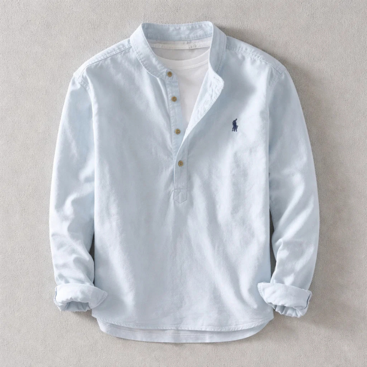Oskar | Linneskjorta Herr Henley