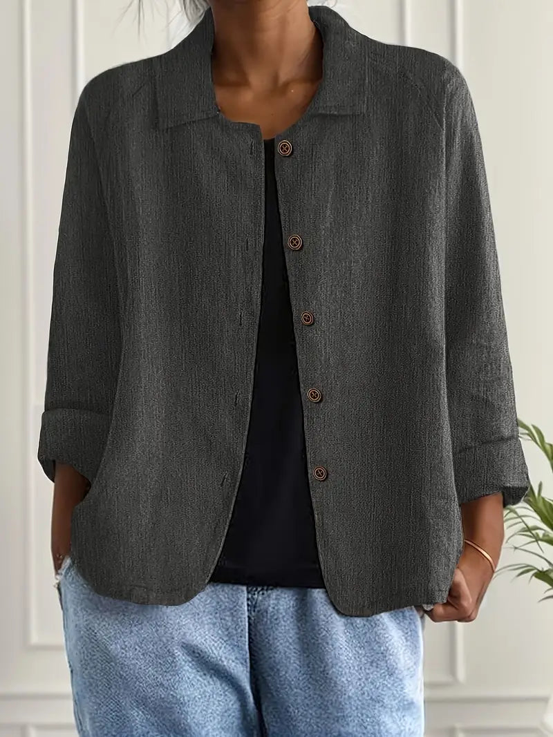 Clara | Blus Dam Med Knappstängning