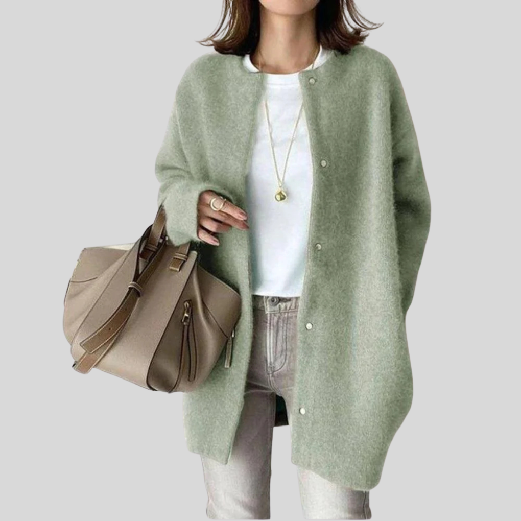 Kine | Kofta Dam Knäppning Oversized Ribbad
