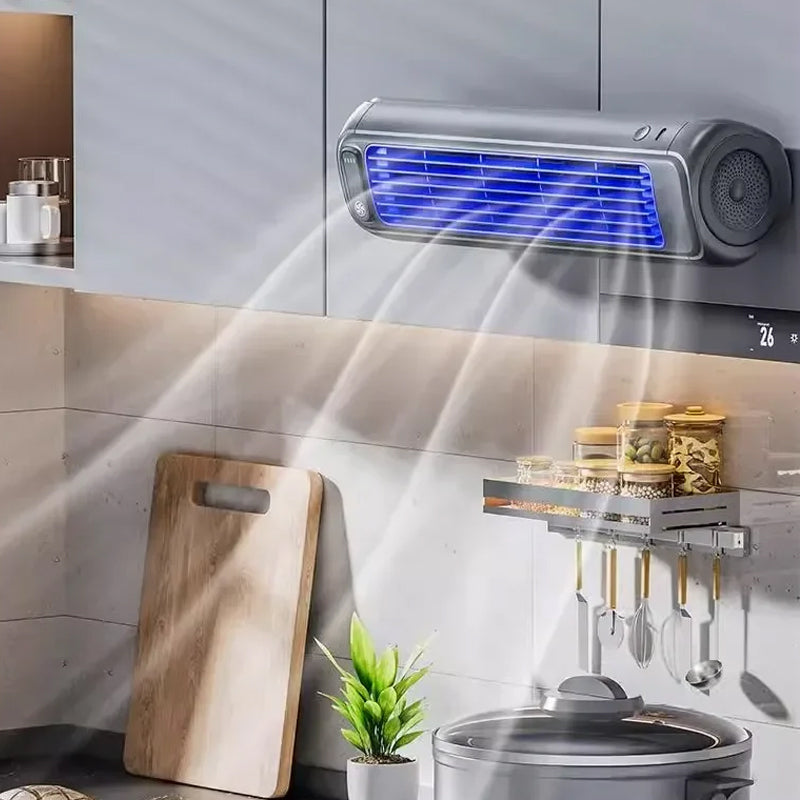 Bärbar Uppladdningsbar Luftkylare Med Bladlös Design Och Upp Till 12 Timmars Batteritid