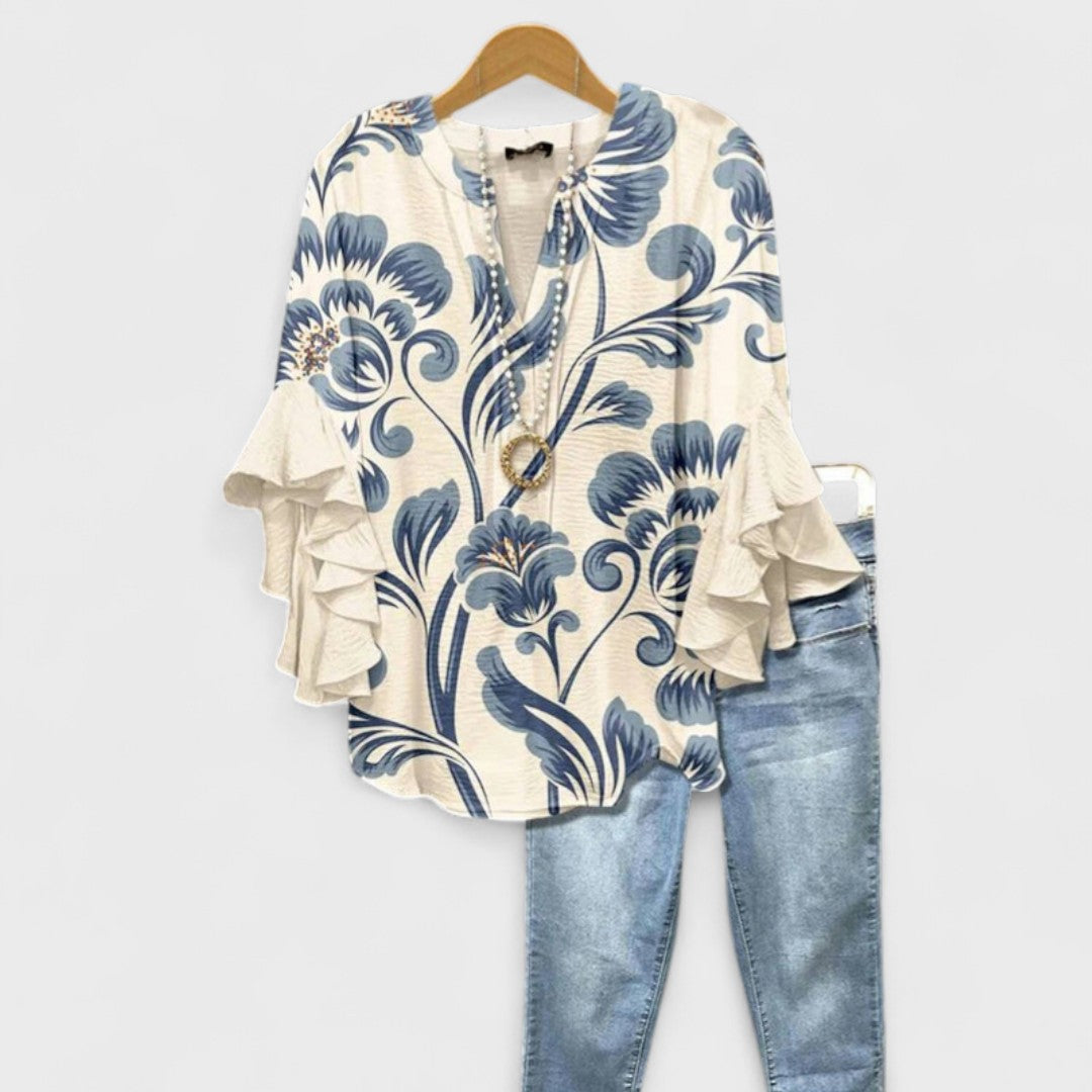 Solveig | Blus Dam Lätt Elegant