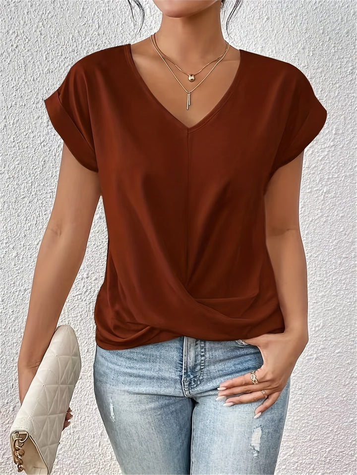 Elsa | T-shirt Dam Hjärtformad Ringning