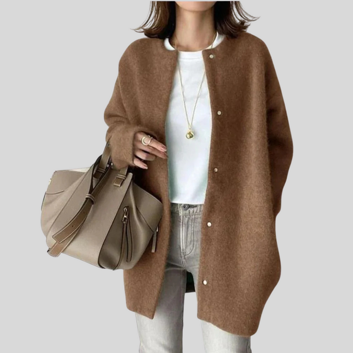 Kine | Kofta Dam Knäppning Oversized Ribbad