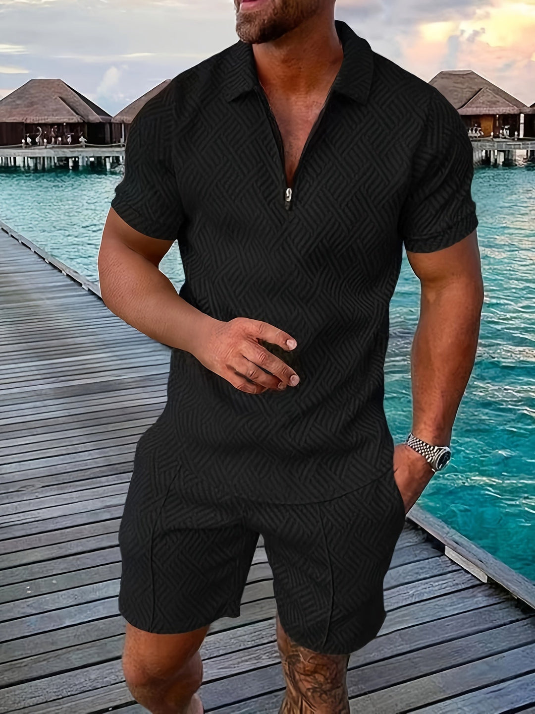 Logan | Herrset Med Skjorta Och Shorts