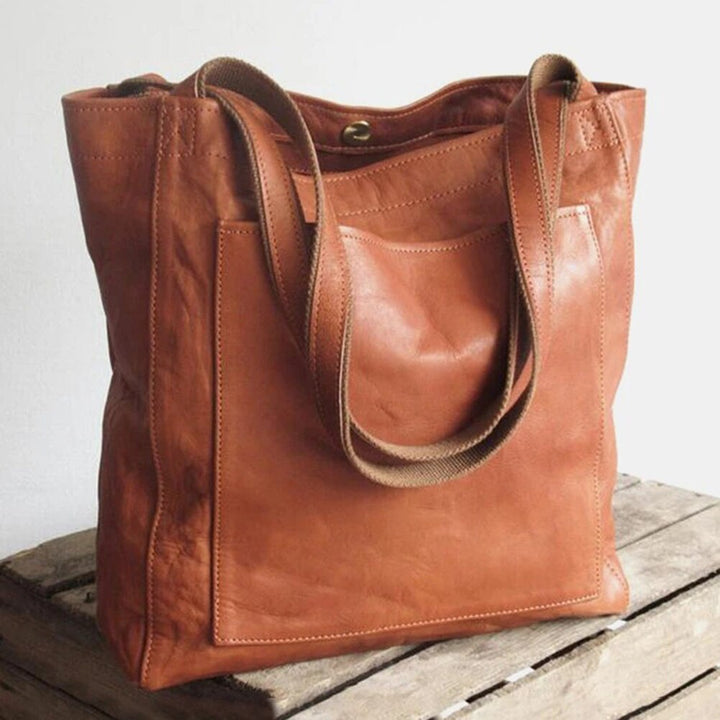 Ragnhild | Shopper Dam Läderlook Rymlig Elegant