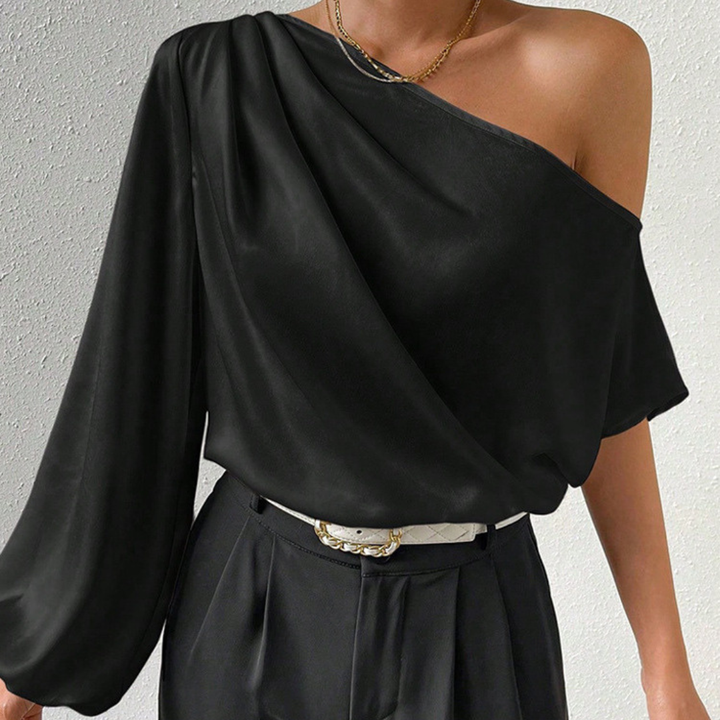 Sienna | Blus Dam Satin Off Shoulder