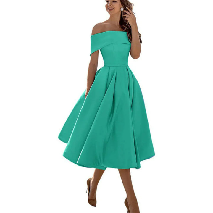 Inga | Midiklänning Off Shoulder Elegant