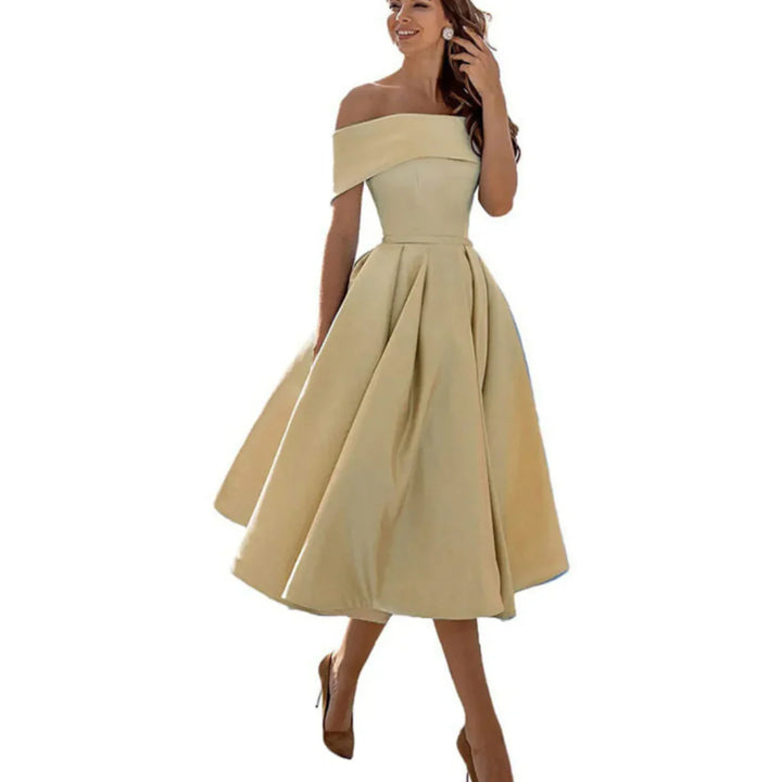 Inga | Midiklänning Off Shoulder Elegant