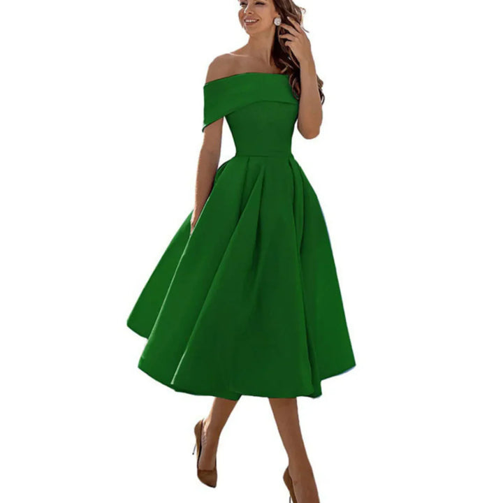 Inga | Midiklänning Off Shoulder Elegant