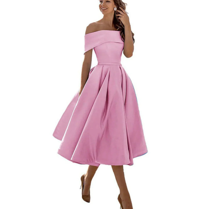 Inga | Midiklänning Off Shoulder Elegant