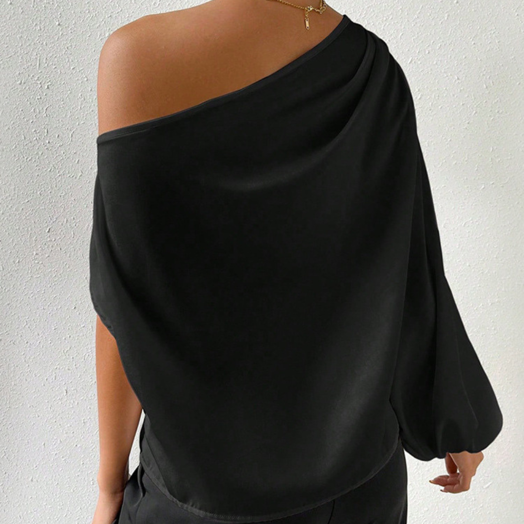 Sienna | Blus Dam Satin Off Shoulder