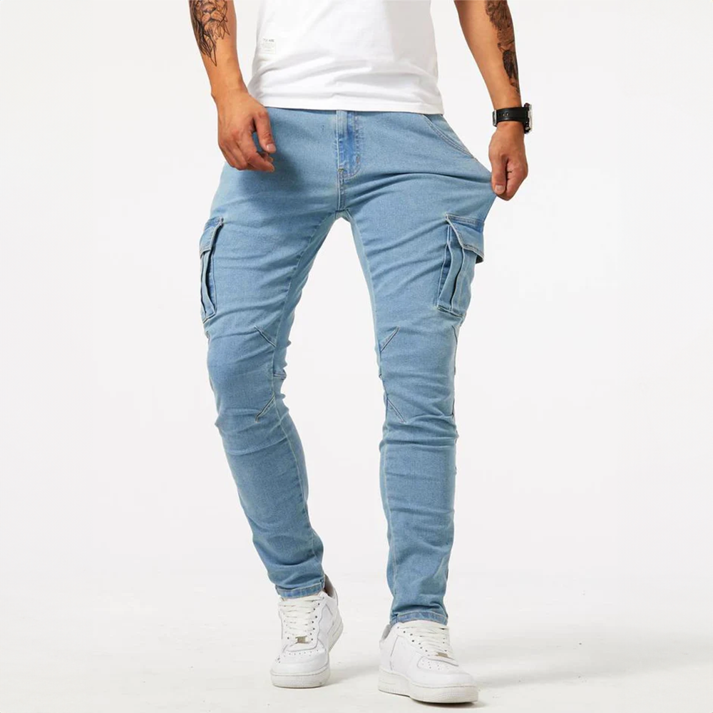 Åke | Cargojeans Stretch Funktionella Fickor