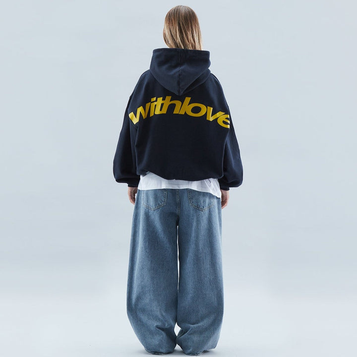 Hoodie Unisex Klassisk Huva
