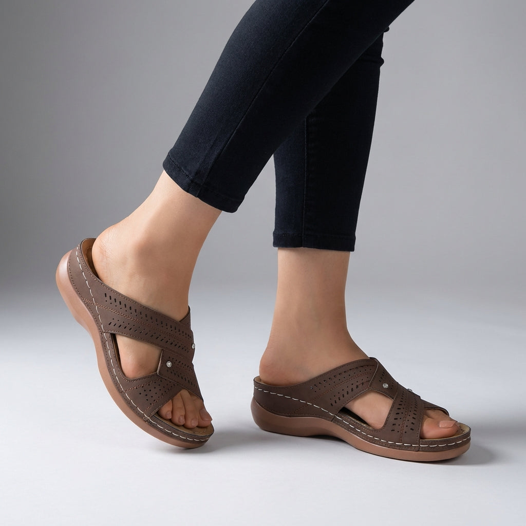 Aina | Sandaler Dam Ortopediska Kilklack