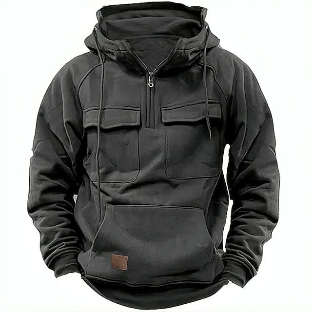 Vetle | Huvtröja Herr Fleecefodrad Quarter-Zip Relaxed Fit