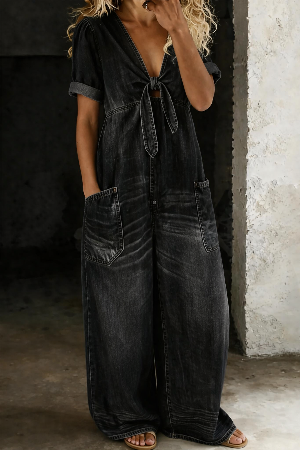 Vilma | Jumpsuit Dam V-ringad