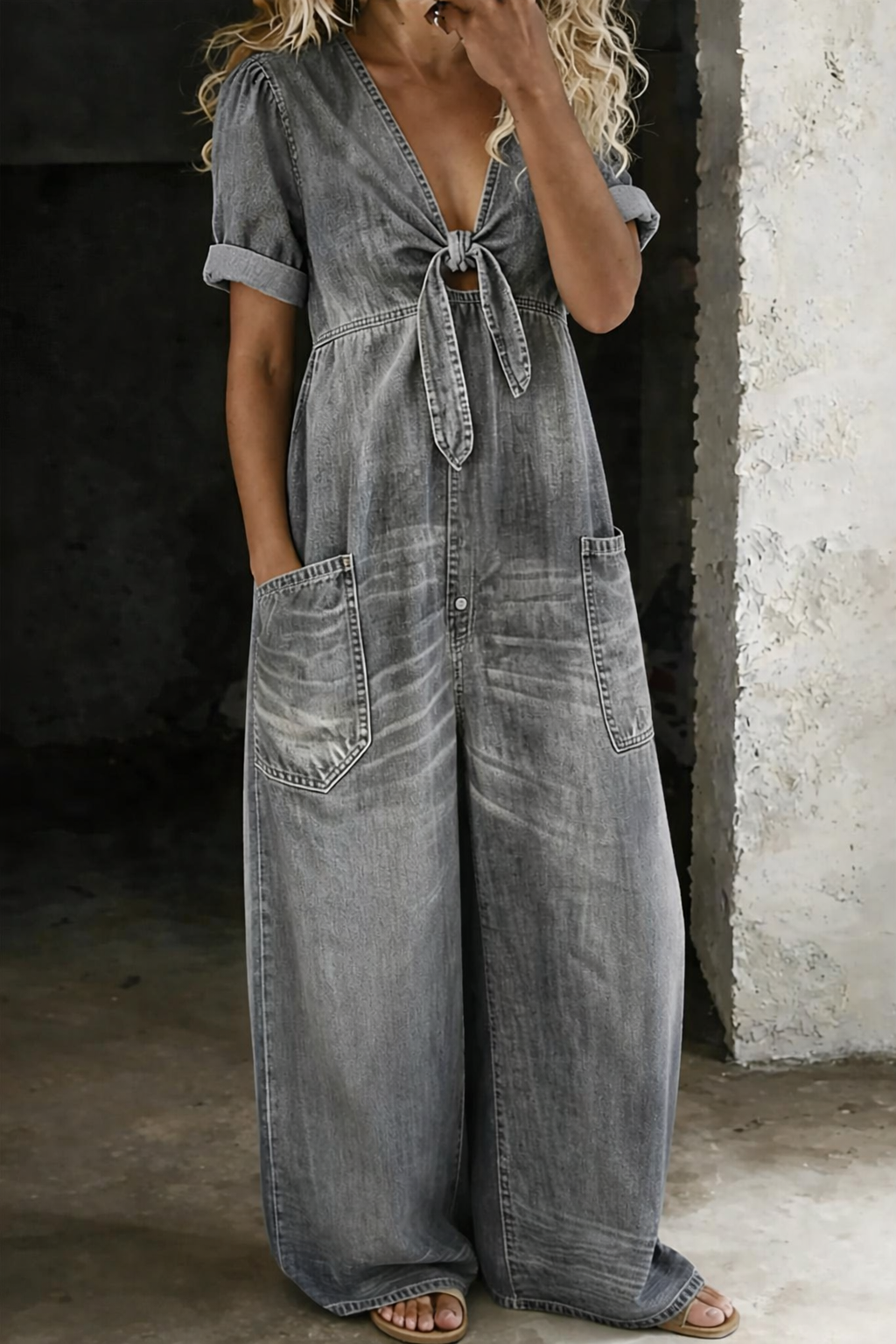 Vilma | Jumpsuit Dam V-ringad