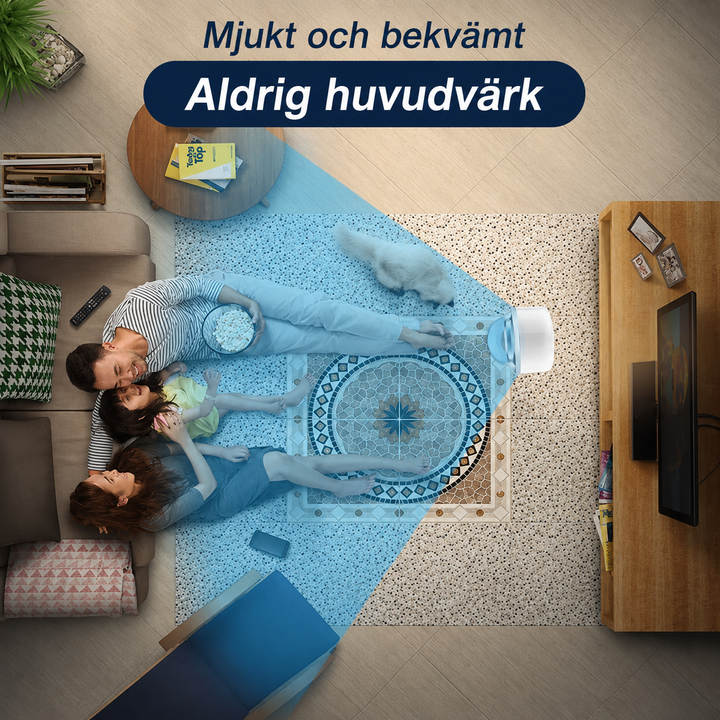 3-i-1 Luftkylare Med Luftreningsfunktion, 90° Oscillering Och Touchpanel