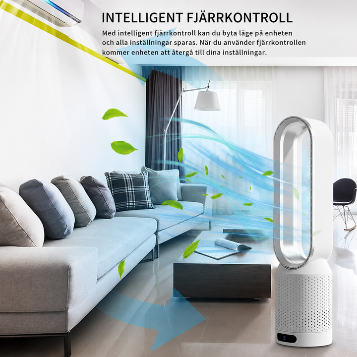 3-i-1 Luftkylare Med Luftreningsfunktion, 90° Oscillering Och Touchpanel
