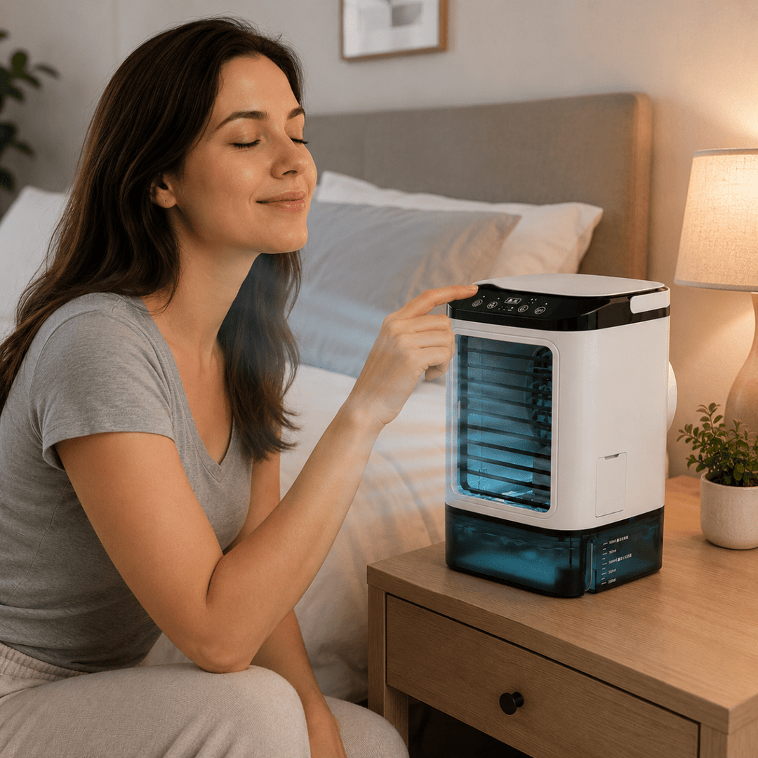 Portabel Sprayfläkt Med Vattendimma Och USB-Laddning