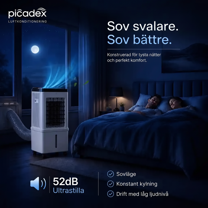 Bärbar Luftkonditionering 12 000 BTU – 3-i-1 Med Kyla, Fläkt Och Avfuktning