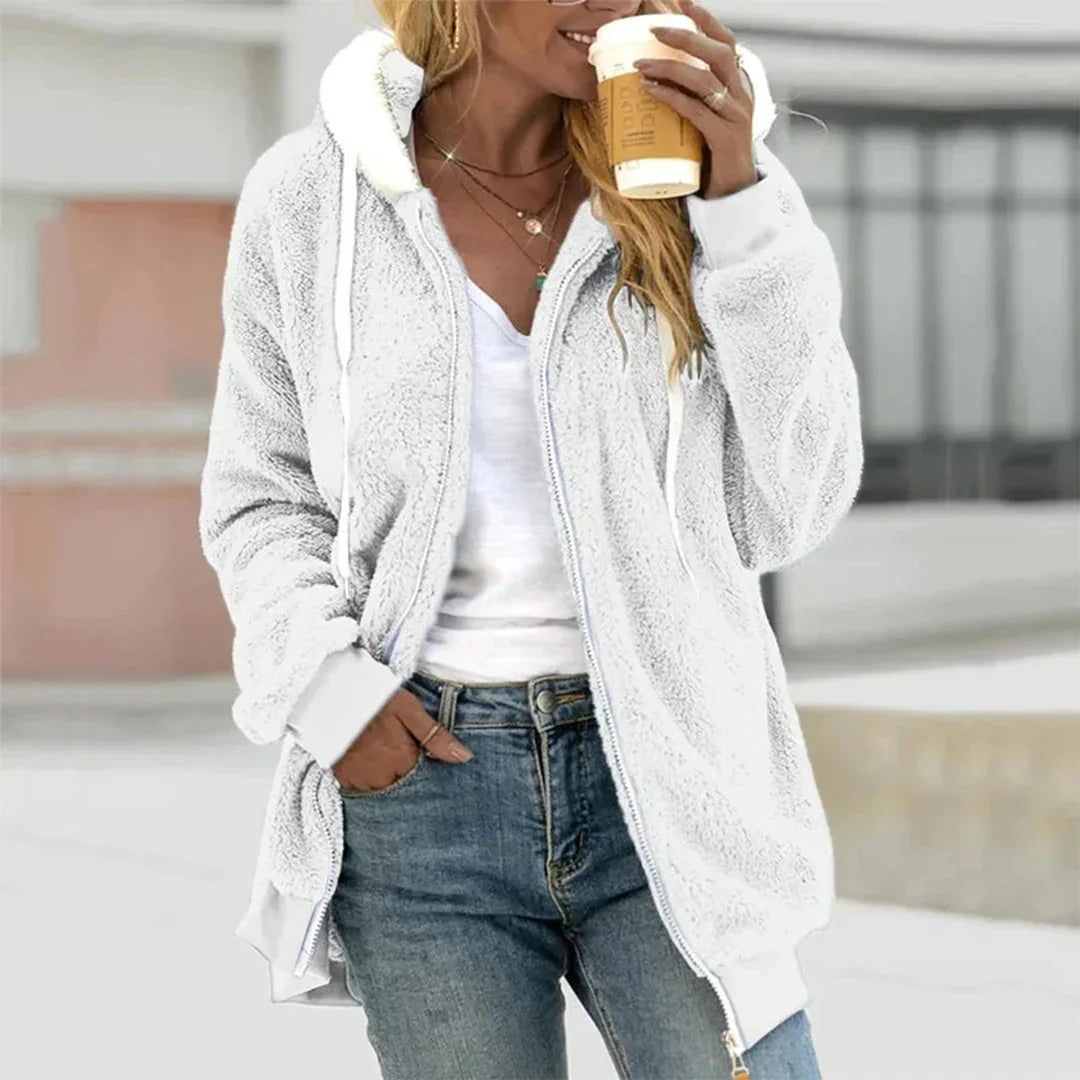Ilva | Sherpajacka Dam Fleece Zip Med Huva