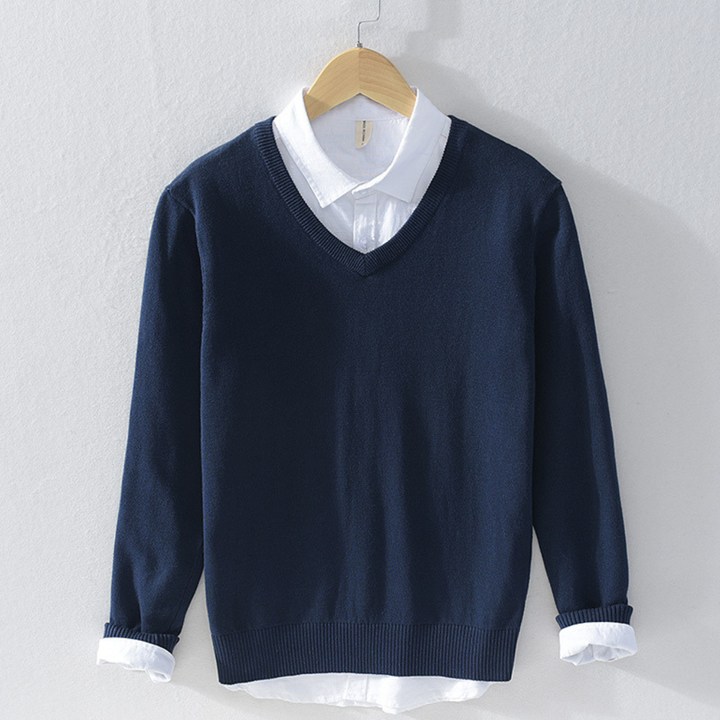 Agnar | Tröja Herr V-Ringad Långärmad Regular Fit