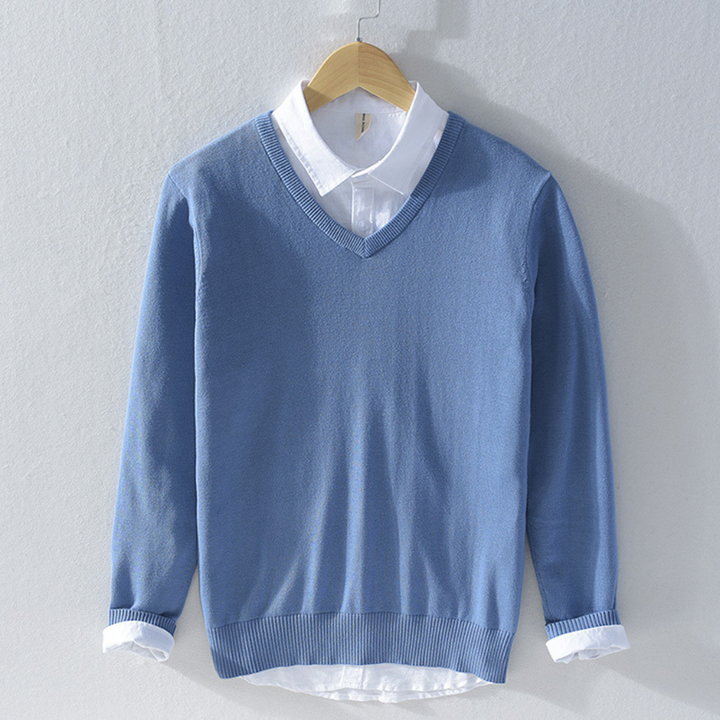 Agnar | Tröja Herr V-Ringad Långärmad Regular Fit