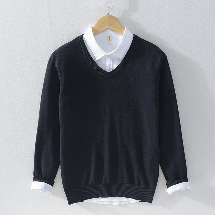 Agnar | Tröja Herr V-Ringad Långärmad Regular Fit