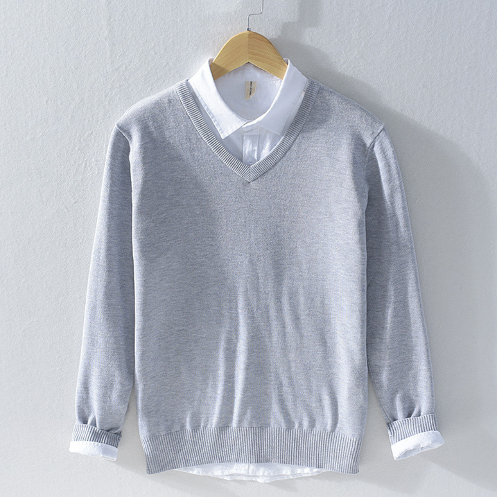 Agnar | Tröja Herr V-Ringad Långärmad Regular Fit